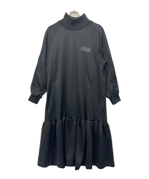 NON TOKYO（ノントーキョー）NON TOKYO (ノントーキョー) JERSEY FRILL ONE-PIECE ブラック サイズ:FREEの古着・服飾アイテム