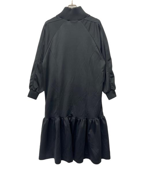 NON TOKYO（ノントーキョー）NON TOKYO (ノントーキョー) JERSEY FRILL ONE-PIECE ブラック サイズ:FREEの古着・服飾アイテム