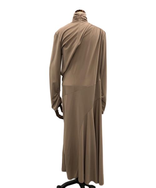 THINGS THAT MATTER（シングスザットマター）THINGS THAT MATTER (シングスザットマター) TRIACETATE JERSEY DRESS / トリアセテートジャージドレス ベージュ サイズ:1の古着・服飾アイテム