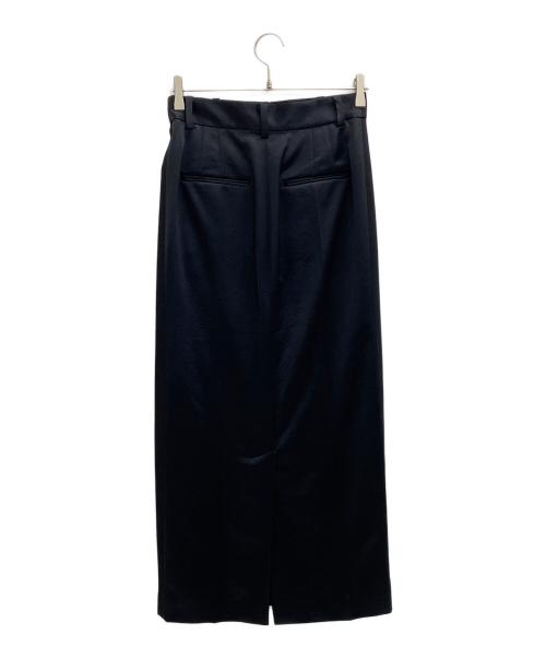 ASTRAET（アストラット）ASTRAET (アストラット) サテン ウエストゴム タイトスカート ブラック サイズ:1 未使用品の古着・服飾アイテム