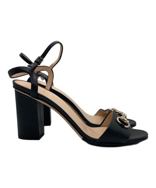 GUCCI（グッチ）GUCCI (グッチ) ホースビットサンダル ブラック サイズ:38の古着・服飾アイテム