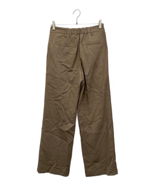 Spick and Span（スピック＆スパン）Spick and Span (スピック＆スパン) ハイブリッドダブルクロスワンタックパンツ ブラウン サイズ:38の古着・服飾アイテム