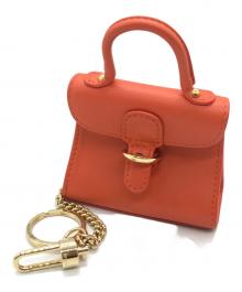 DELVAUX（デルヴォー）の古着「ブリヨン ミニバッグチャーム」｜オレンジ