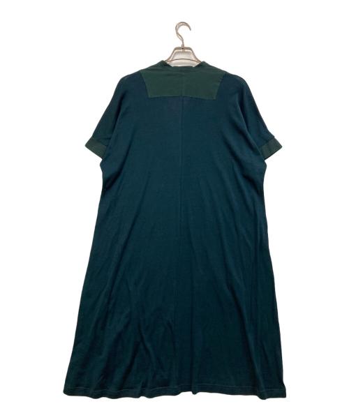 Pao.de.lo（パオデロ）Pao.de.lo (パオデロ) NAOSフライス布帛切替ワンピース グリーン サイズ:SIZE 1 未使用品の古着・服飾アイテム