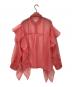 HeRIN.CYE (ヘリンドットサイ) Many frill big sheer shirt ピンク サイズ:FREE 未使用品：7000円