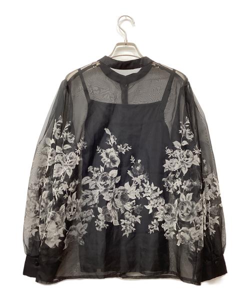 Ameri（アメリ）Ameri (アメリ) 2WAYハゼフラワーブラウス ブラック サイズ:Freeの古着・服飾アイテム