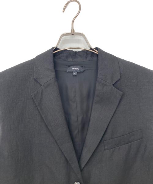 theory（セオリー）theory (セオリー) Galena Linen Boxy OS Vest ブラック サイズ:Ｐ/Ｓの古着・服飾アイテム