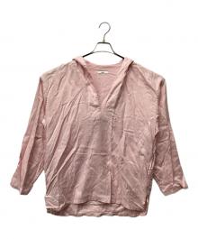 loomer（ルーマー）の古着「Botaical dye Line Hoodie」｜ピンク