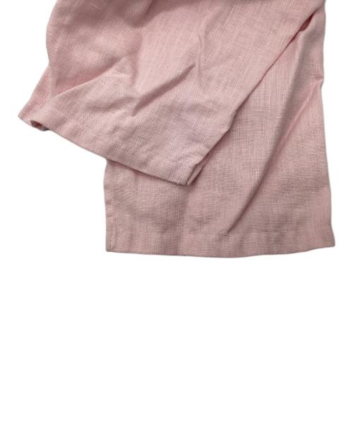 loomer（ルーマー）loomer (ルーマー) Botaical dye Line Hoodie ピンク サイズ: Freeの古着・服飾アイテム