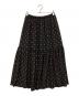 JOURNAL STANDARD LUXE（ジャーナルスタンダード リュクス）の古着「ドット キリカエギャザースカート」｜ブラック