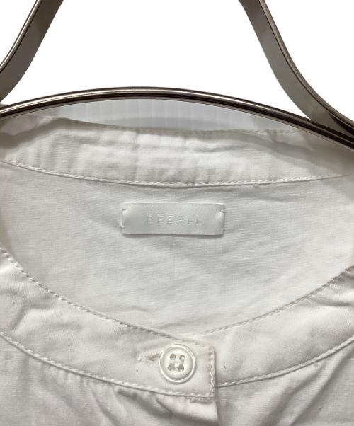 SEEALL（シーオール）SEEALL (シーオール) NO COLLAR SHIRTS ホワイト サイズ:38の古着・服飾アイテム