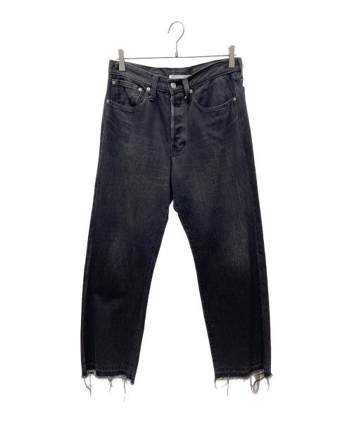 ES:S（エス）ES:S (エス) CINCH BACK BAGGY JEANS ブラック サイズ:32の古着・服飾アイテム