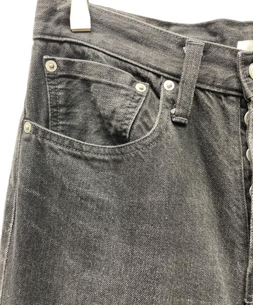 ES:S（エス）ES:S (エス) CINCH BACK BAGGY JEANS ブラック サイズ:32の古着・服飾アイテム