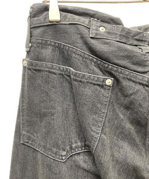 ES:S（エス）ES:S (エス) CINCH BACK BAGGY JEANS ブラック サイズ:32の古着・服飾アイテム