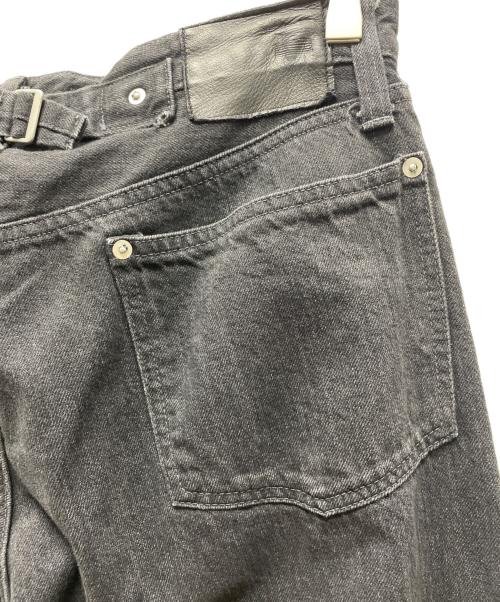 ES:S（エス）ES:S (エス) CINCH BACK BAGGY JEANS ブラック サイズ:32の古着・服飾アイテム