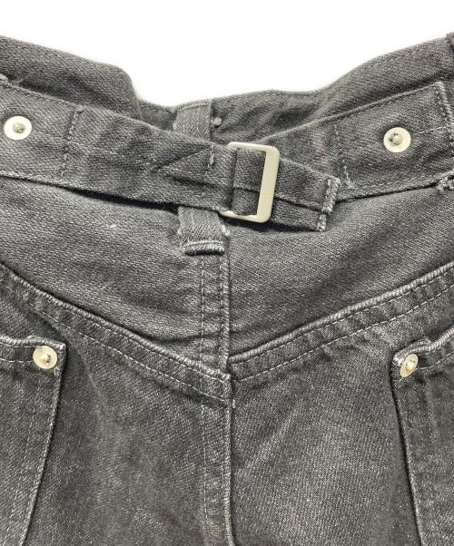ES:S（エス）ES:S (エス) CINCH BACK BAGGY JEANS ブラック サイズ:32の古着・服飾アイテム