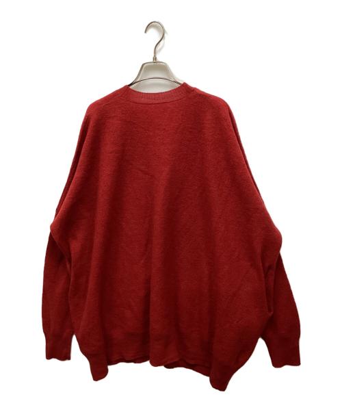 journal standard luxe（ジャーナルスタンダード ラックス）journal standard luxe (ジャーナルスタンダード ラックス) メリノボイルVネックカーディガン レッド サイズ:表記無しの古着・服飾アイテム