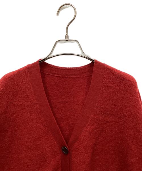 journal standard luxe（ジャーナルスタンダード ラックス）journal standard luxe (ジャーナルスタンダード ラックス) メリノボイルVネックカーディガン レッド サイズ:表記無しの古着・服飾アイテム