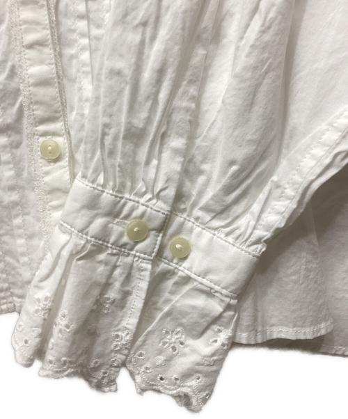 BEAMS BOY（ビームスボーイ）BEAMS BOY (ビームスボーイ) ピンタック フリル シャツ ホワイト サイズ:不明の古着・服飾アイテム