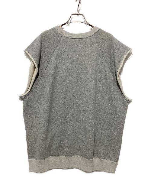 INSCRIRE（アンスクリア）INSCRIRE (アンスクリア) ノースリーブスウェット グレー サイズ:Lの古着・服飾アイテム
