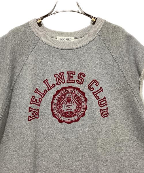 INSCRIRE（アンスクリア）INSCRIRE (アンスクリア) ノースリーブスウェット グレー サイズ:Lの古着・服飾アイテム