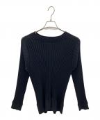 HYKEハイク）の古着「WIDE RIBBED SWEATER」｜ブラック