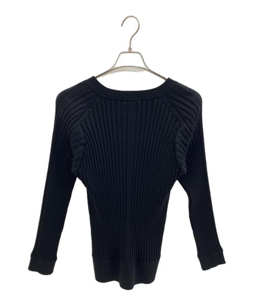 HYKE（ハイク）HYKE (ハイク) WIDE RIBBED SWEATER ブラック サイズ:2の古着・服飾アイテム