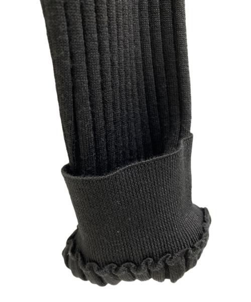 HYKE（ハイク）HYKE (ハイク) WIDE RIBBED SWEATER ブラック サイズ:2の古着・服飾アイテム