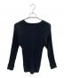 HYKE (ハイク) WIDE RIBBED SWEATER ブラック サイズ:2：8000円