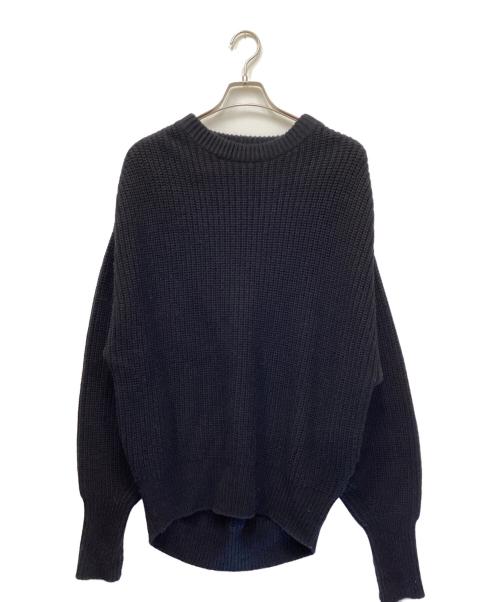 HYKE（ハイク）HYKE (ハイク) RIBBED WOOL SWEATER ブラック サイズ:2の古着・服飾アイテム
