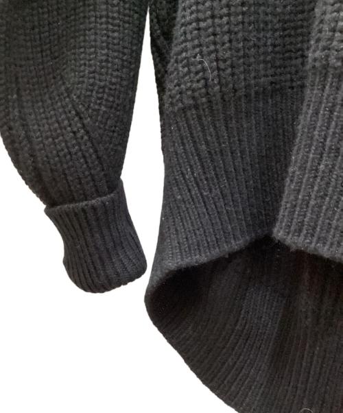HYKE（ハイク）HYKE (ハイク) RIBBED WOOL SWEATER ブラック サイズ:2の古着・服飾アイテム