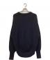 HYKE (ハイク) RIBBED WOOL SWEATER ブラック サイズ:2：8000円