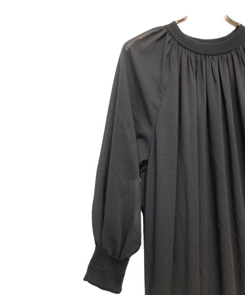 HYKE（ハイク）HYKE (ハイク) シアーボイルドレス ブラック サイズ:2の古着・服飾アイテム