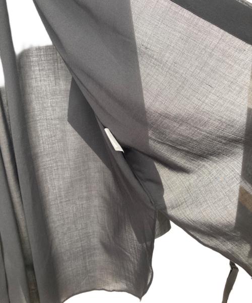 HYKE（ハイク）HYKE (ハイク) ボイルギャザーシャツ ブラック サイズ:2の古着・服飾アイテム