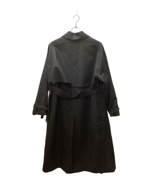 HYKE（ハイク）HYKE (ハイク) ウールトレンチコート ブラック サイズ:2の古着・服飾アイテム