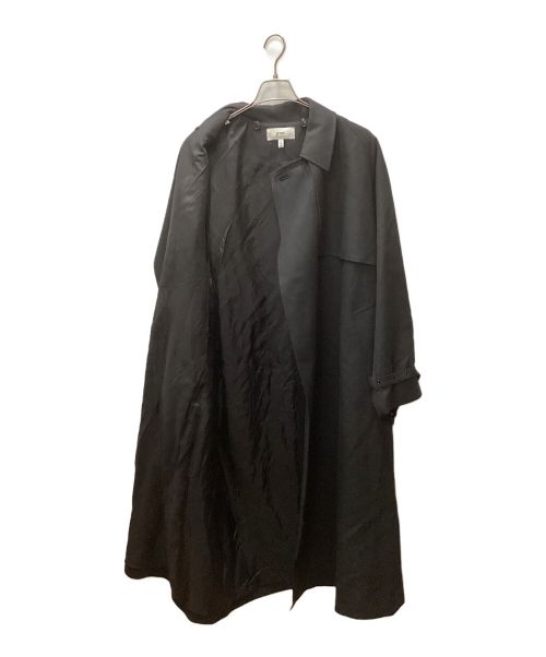 HYKE（ハイク）HYKE (ハイク) ウールトレンチコート ブラック サイズ:2の古着・服飾アイテム