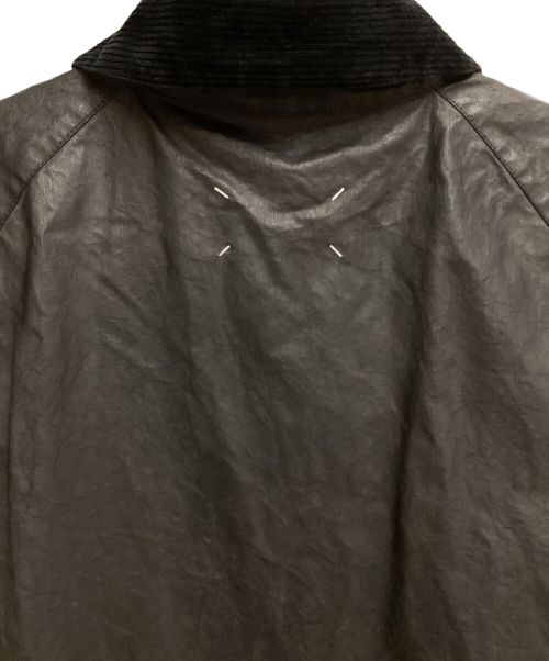 Maison Margiela（メゾンマルジェラ）Maison Margiela (メゾンマルジェラ) Wax coating long coat（ワックスコーティングロングコート） ブラック サイズ:48の古着・服飾アイテム