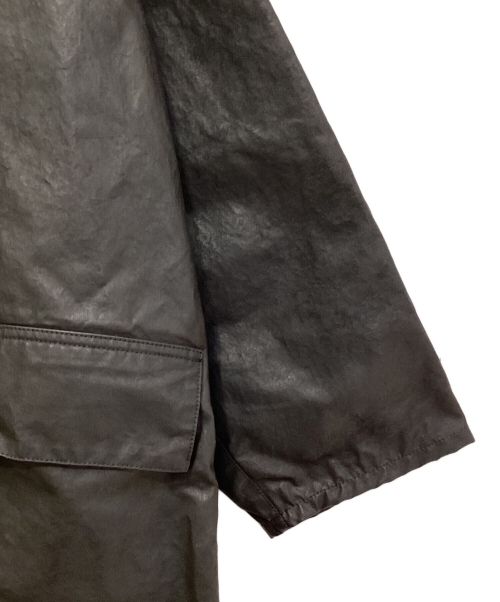 Maison Margiela（メゾンマルジェラ）Maison Margiela (メゾンマルジェラ) Wax coating long coat（ワックスコーティングロングコート） ブラック サイズ:48の古着・服飾アイテム