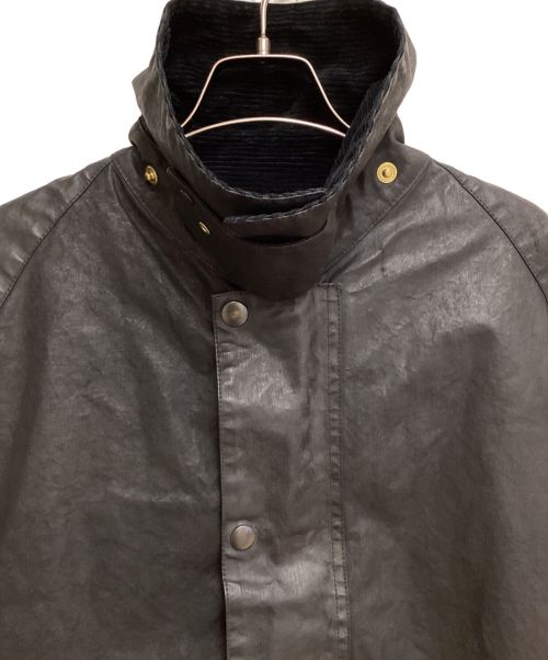 Maison Margiela（メゾンマルジェラ）Maison Margiela (メゾンマルジェラ) Wax coating long coat（ワックスコーティングロングコート） ブラック サイズ:48の古着・服飾アイテム