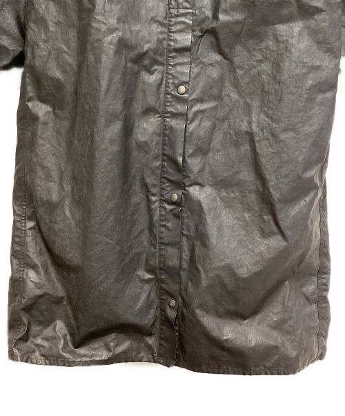 Maison Margiela（メゾンマルジェラ）Maison Margiela (メゾンマルジェラ) Wax coating long coat（ワックスコーティングロングコート） ブラック サイズ:48の古着・服飾アイテム