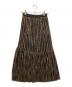 nano・universe (ナノ・ユニバース) ラメストライプチュールギャザースカート ブラック サイズ:SIZE S：3500円