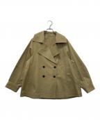 UNFILOアンフィーロ）の古着「ショートトレンチコート」｜ベージュ