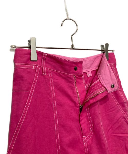 Spick and Span（スピック＆スパン）Spick and Span (スピックアンドスパン) ガーメントダイシリンダルペインターパンツ ショッキングピンク サイズ:SIZE36の古着・服飾アイテム