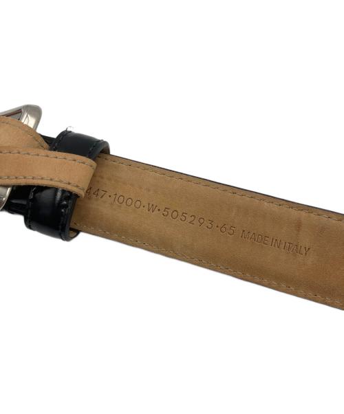 BALENCIAGA（バレンシアガ）BALENCIAGA (バレンシアガ) レザーベルト ブラックの古着・服飾アイテム