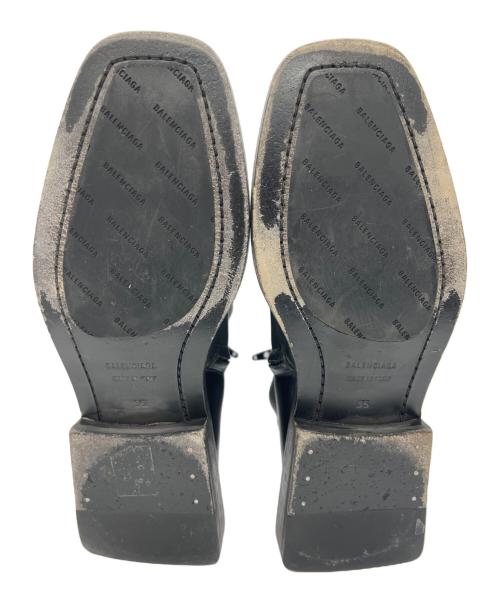 BALENCIAGA（バレンシアガ）BALENCIAGA (バレンシアガ) BB LOGO SIDEZIP BOOTS ブラック サイズ:35の古着・服飾アイテム