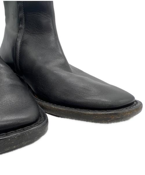 BALENCIAGA（バレンシアガ）BALENCIAGA (バレンシアガ) BB LOGO SIDEZIP BOOTS ブラック サイズ:35の古着・服飾アイテム