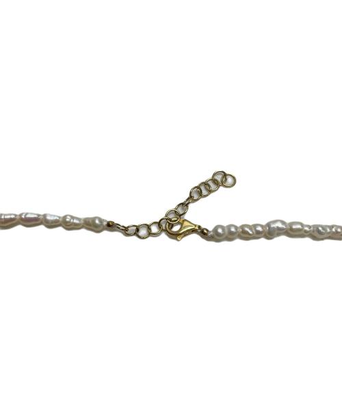 HERMINA ATHENS（ヘルミーナアセン）HERMINA ATHENS (ヘルミーナアセン) コイン・淡水パールネックレス ゴールド×ホワイトの古着・服飾アイテム