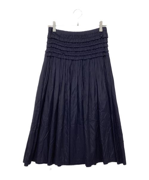 Y's for living（ワイズフォーリビング）Y's for living (ワイズフォーリビング) シャーリングスカート ネイビー サイズ:-の古着・服飾アイテム