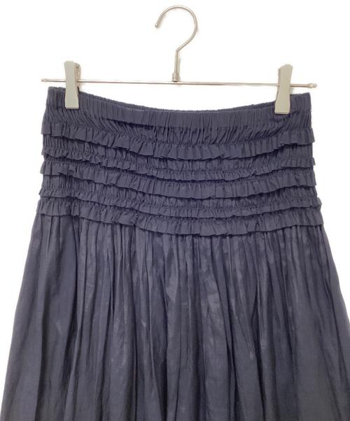 Y's for living（ワイズフォーリビング）Y's for living (ワイズフォーリビング) シャーリングスカート ネイビー サイズ:-の古着・服飾アイテム