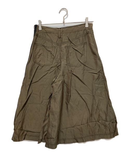 tricot COMME des GARCONS（トリココムデギャルソン）tricot COMME des GARCONS (トリココムデギャルソン) サイドジップクロップドワイドパンツ ブラウン サイズ:Sの古着・服飾アイテム